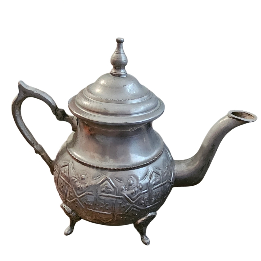 💰Vintage Stamped Elegant Silver Teapot